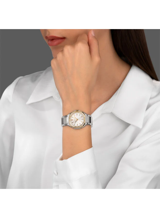 CERRUTI 1881 silver Women's Leadri Silver Dial Stainless Steel Bracelet Analog Watch for Women, 32mm for Women | Best Price UAE
